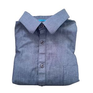 Forsyth Grey Classic Long Sleeve Button Up Cotton Dress Shirt